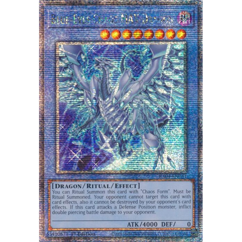Blue-Eyes Chaos MAX Dragon (New Art) [RA04-EN051] Quarter Century Secret Rare