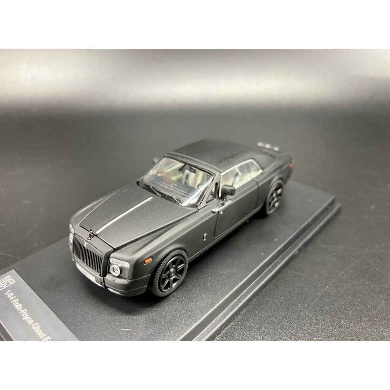 [Discount due to Wrong Packaging] Rolls-Royce Phantom Matt Black 1/64 Scale Diecast Model Car