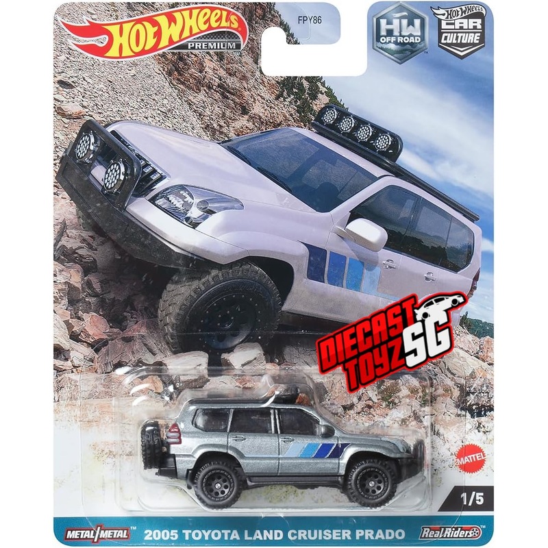 Hot Wheels HKC70 Car Culture Off Road – 2005 Toyota Land Cruiser Prado