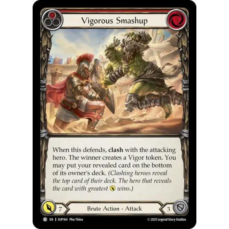 Vigorous Smashup (Red) [SUP164] (Super Slam)  Rainbow Foil