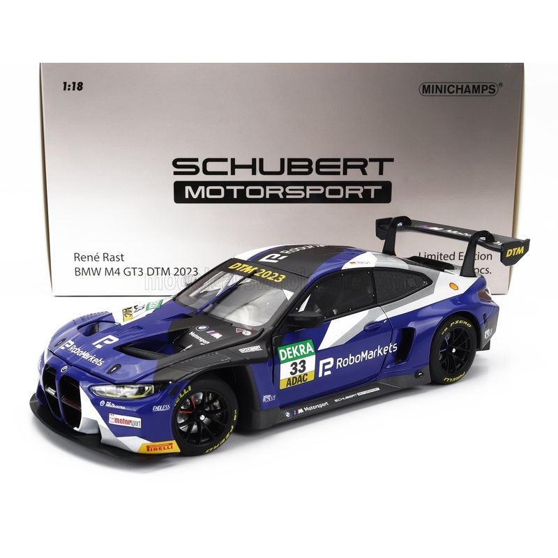 BMW – 4-SERIES M4 GT3 TEAM SCHUBERT MOTORSPORT N 33 SEASON DTM 2023 RENE RAST – BLUE BLACK