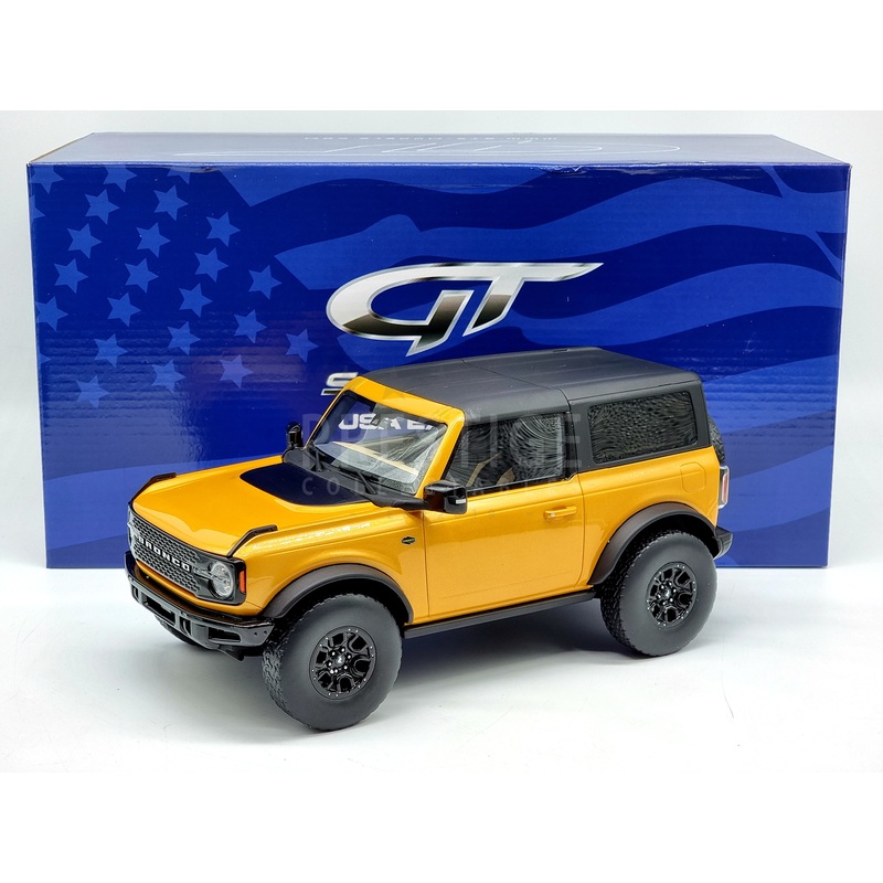 GT Spirit 2021 Ford Bronco Wildtrack 2 Door Orange Metallic US044 1:18 Scale – New