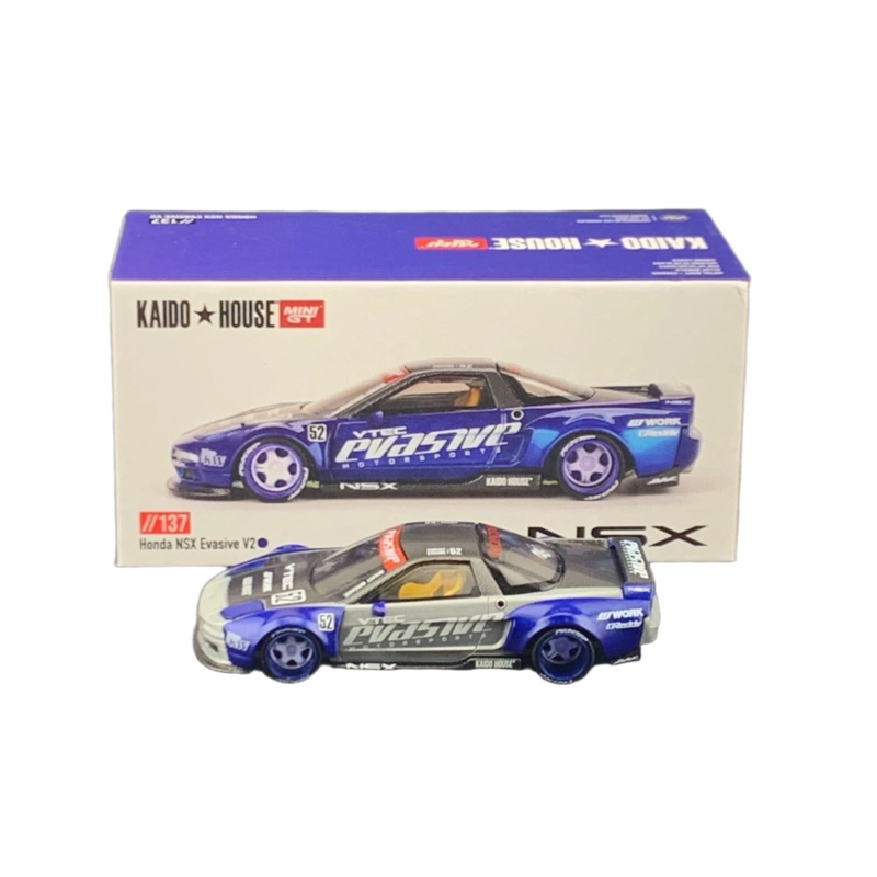 [ Kaido House x MINI GT ] 1/64 Honda NSX Evasive V2 Blue KHMG137 *CHASE*