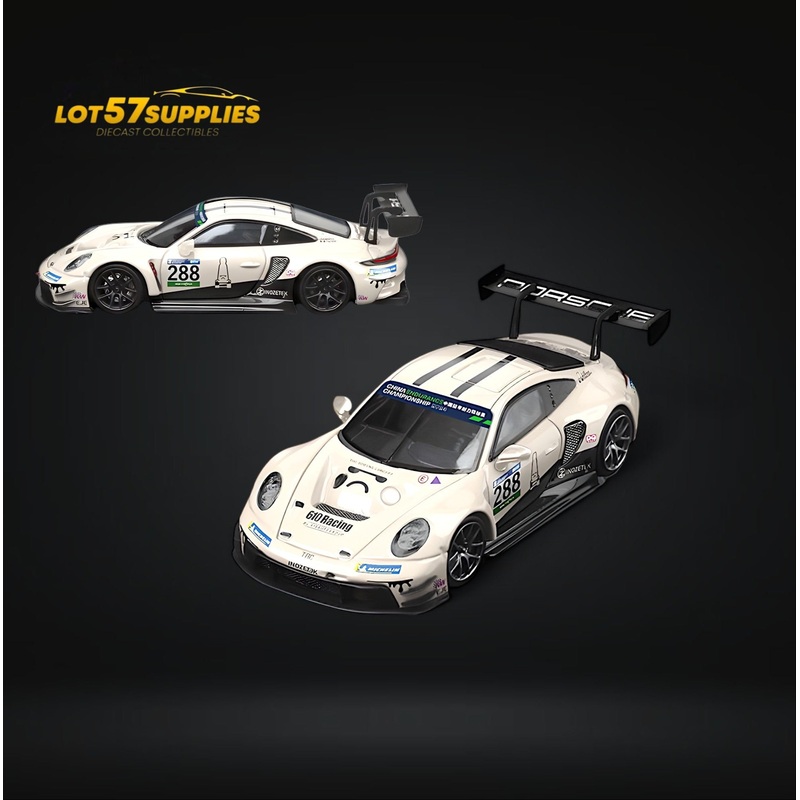 (Pre-Order) SR STAR RACE Porsche 911 GT3 Racing Milky White No.288 Racing 1:64