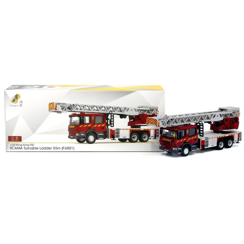 Tiny City 1/76 199 Die-cast Model Car – Scania HKFSD Turntable Ladder 55M (F6001)