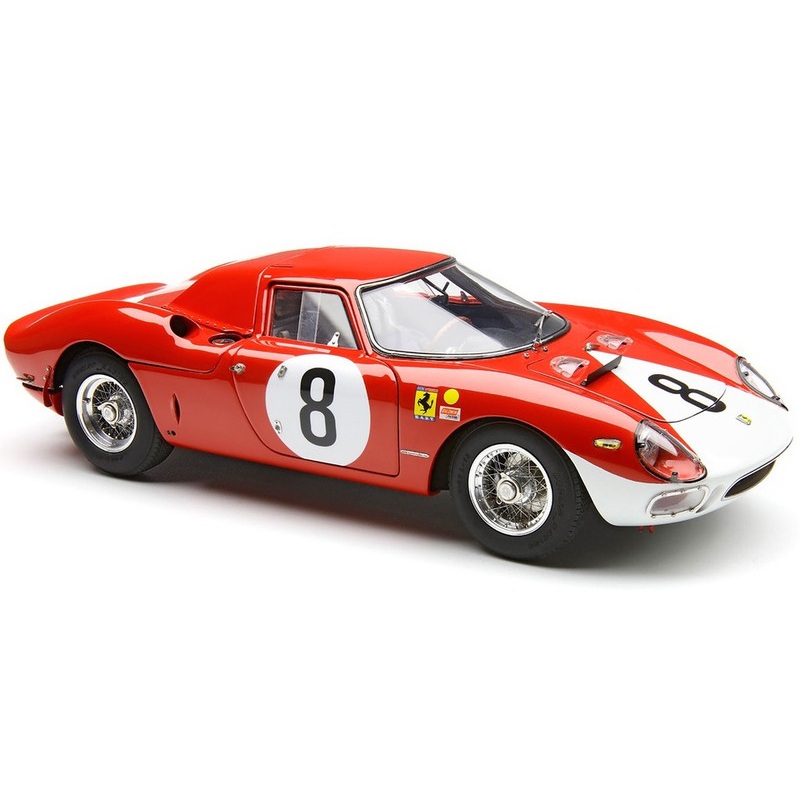 Ferrari 250 LM #8 John Surtees – Lorenzo Bandini N.A.R.T. 2nd Place 12 Hours of Reims (1964) Limited Edition to 1500 pieces Worldwide 1/18 Diecast Model Car by CMC