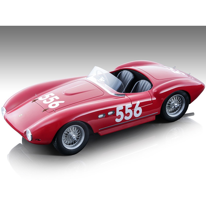 Ferrari 735S-166MM Spyder #556 Emmanuel de Graffenried – Giannino Parravicini Mille Miglia (1954) Limited Edition to 90 pieces Worldwide 1/18 Model Car by Tecnomodel