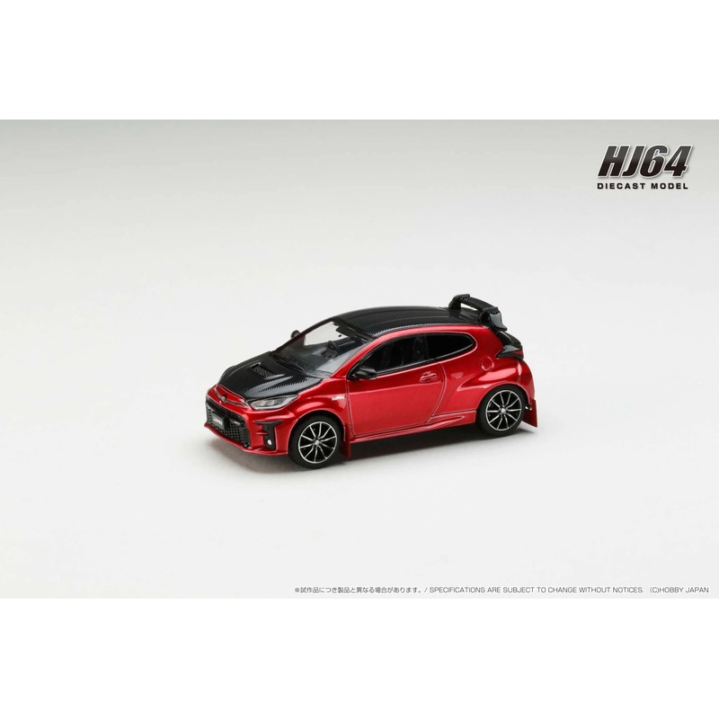 Hobby Japan 1:64 Toyota GRMN YARIS RALLY PACKAGE with GR Parts EMOTIONAL RED II