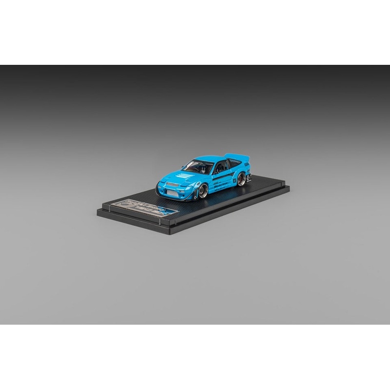 Micro Turbo 1/64 180SX Rocket Bunny  Metallic Blue