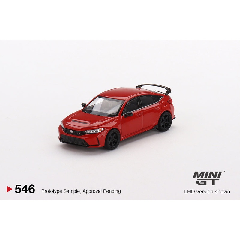 MINI GT #546 1/64 Honda Civic Type R Rallye Red 2023 W/ Advan GT Wheel (RHD)