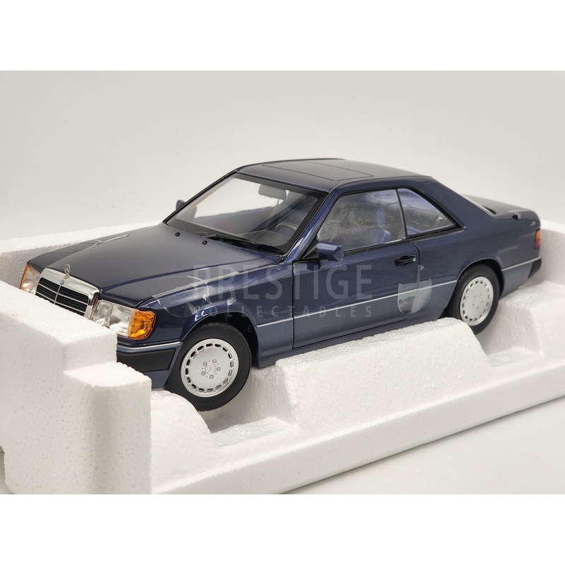Norev 1990 Mercedes Benz 300CE-24 W124 Coupe Nautical Blue 1:18 – New