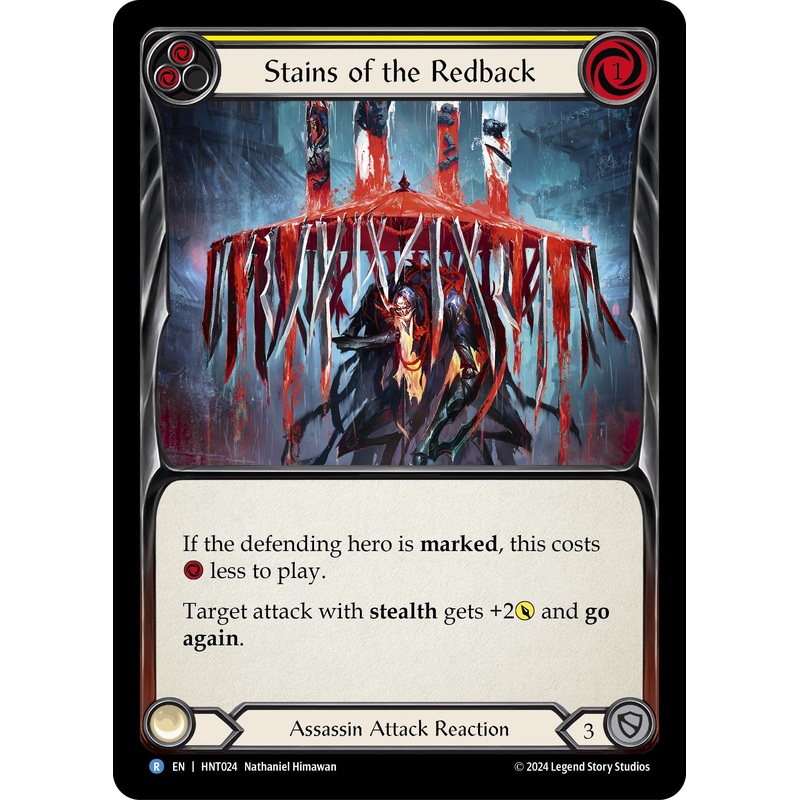 Stains of the Redback (Yellow) [HNT024] (The Hunted)  Rainbow Foil