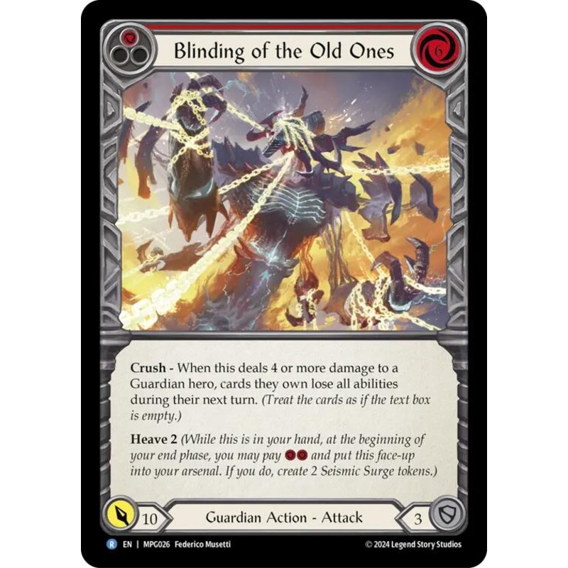 Blinding of the Old Ones [MPG026] (Mastery Pack Guardian)  Rainbow Foil