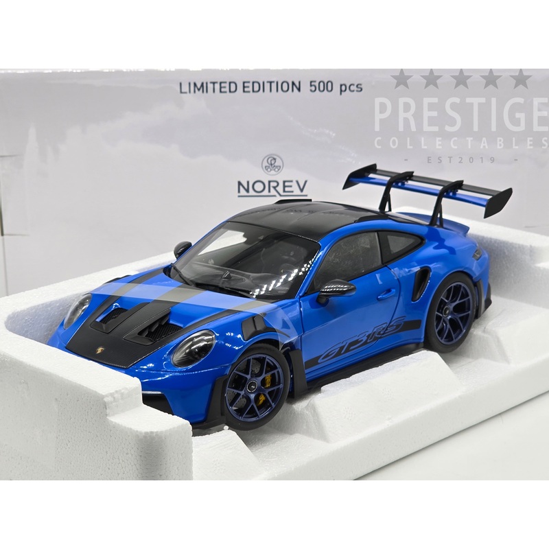 Norev 2022 Porsche 911 GT3 RS (992) Weissach Package Shark Blue OPENS 1:18 – New