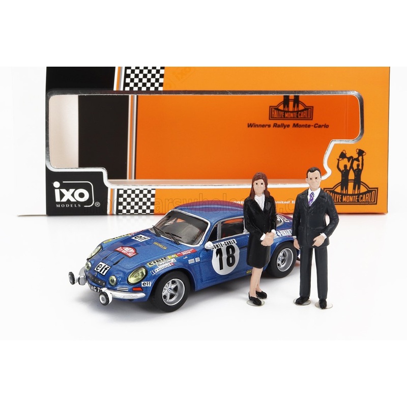 RENAULT | ALPINE A110 1800S N 18 WINNER RALLY MONTECARLO 1973 WITH FIGURE J.C.ANDRUET – M.PETIT