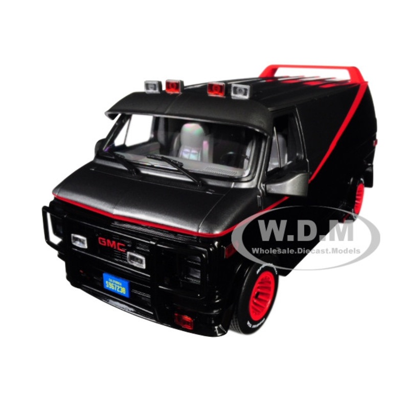 1983 GMC Vandura Black The A-Team (1983-1987) TV Series 1/18 Diecast Model Car by Greenlight