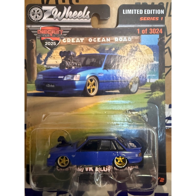 OZ WHEELS – Holden Commodore VK SS Group A, Custom Blue meanie – 2025 Diecast Model Expo