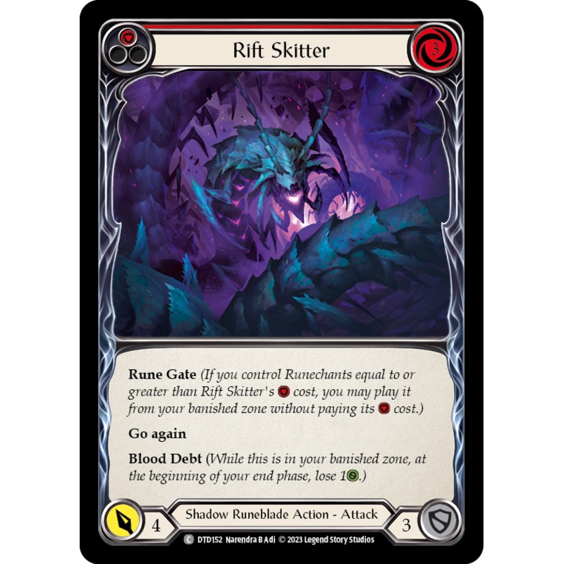 Rift Skitter (Red) [DTD152] (Dusk Till Dawn)  Rainbow Foil