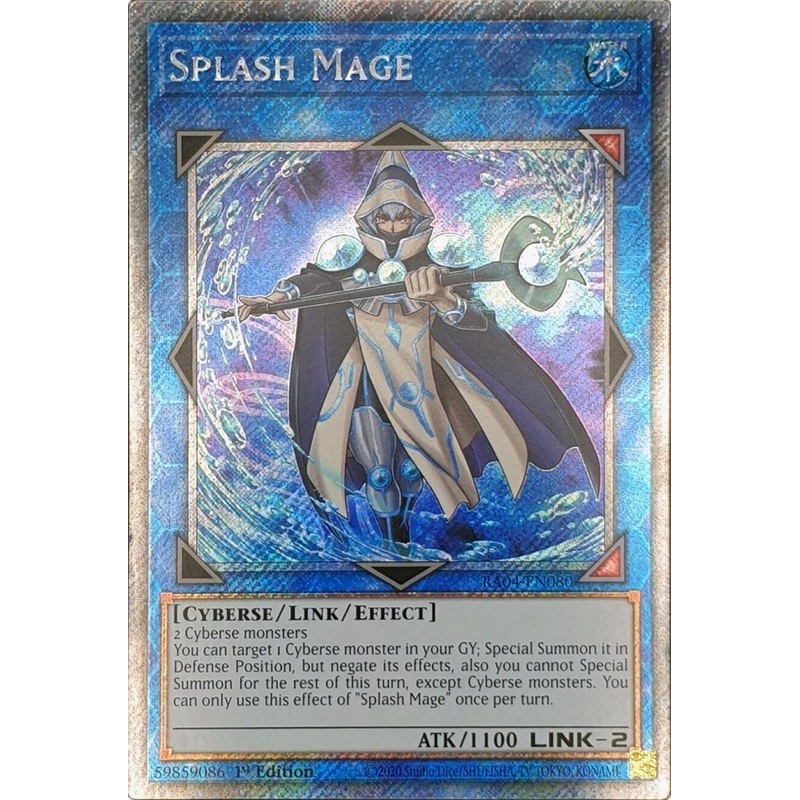 Splash Mage [RA04-EN080] Platinum Secret Rare