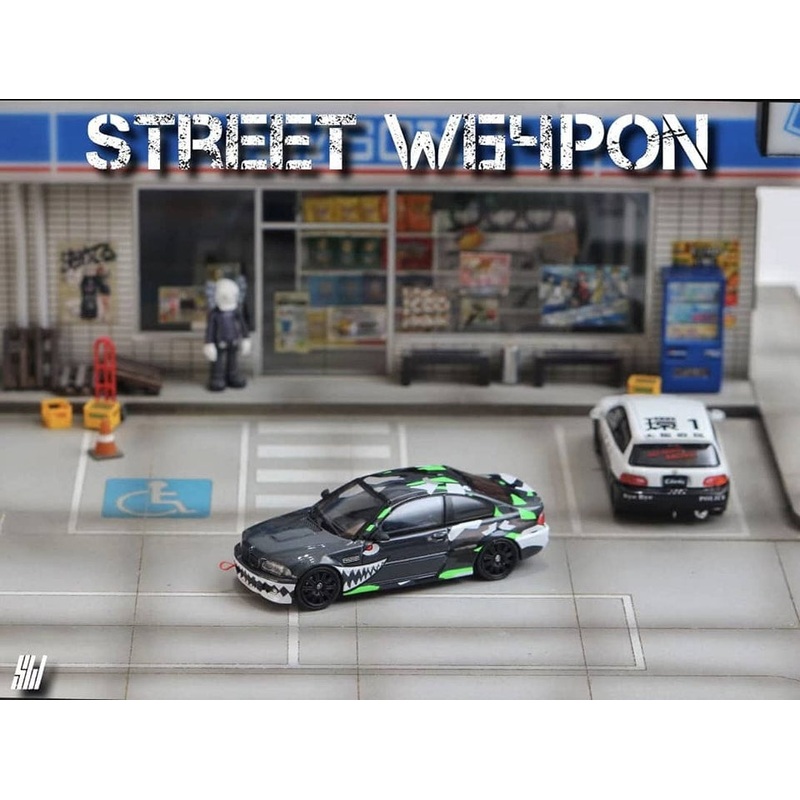 Street Weapon 1/64 M3 CSL E46 Black Shark Livery