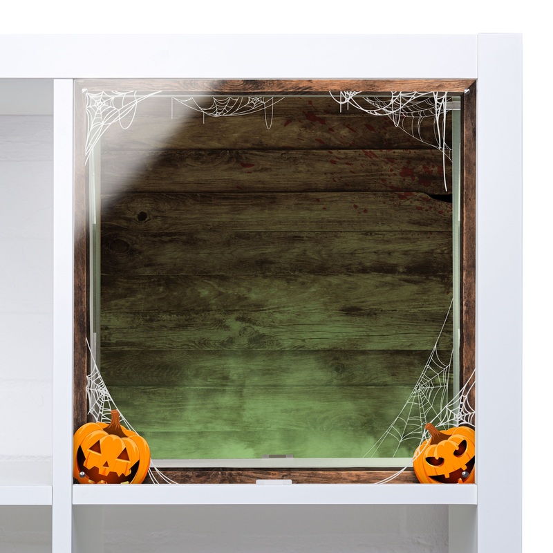 Decorative Halloween Window Display Solution for IKEA KALLAX