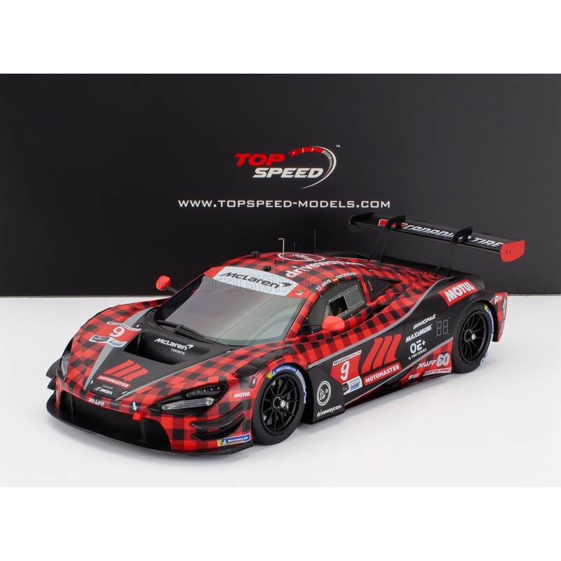McLAREN – 720S GT3 EVO 4.0L TURBO V8 TEAM PFAFF MOTORSPORT N 9 IMSA CHEVROLET GRAND PRIX 2024 OLIVER JARVIS – MARVIN KIRCHHOFER – RED BLACK