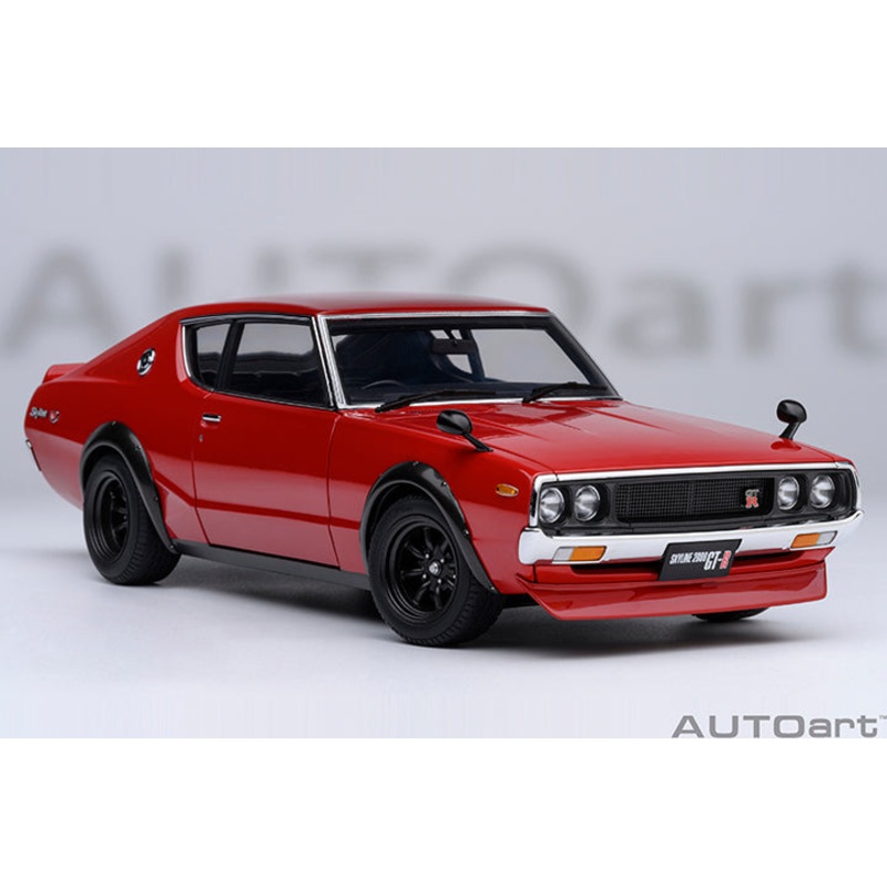 NISSAN SKYLINE 2000 GT-R (KPGC110) TUNED VERSION (RED) – 1:18 SCALE MODEL – AUTOart