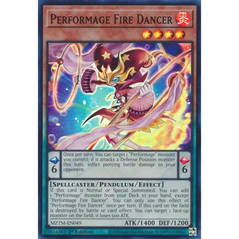 Performage Fire Dancer [MZTM-EN049] Super Rare