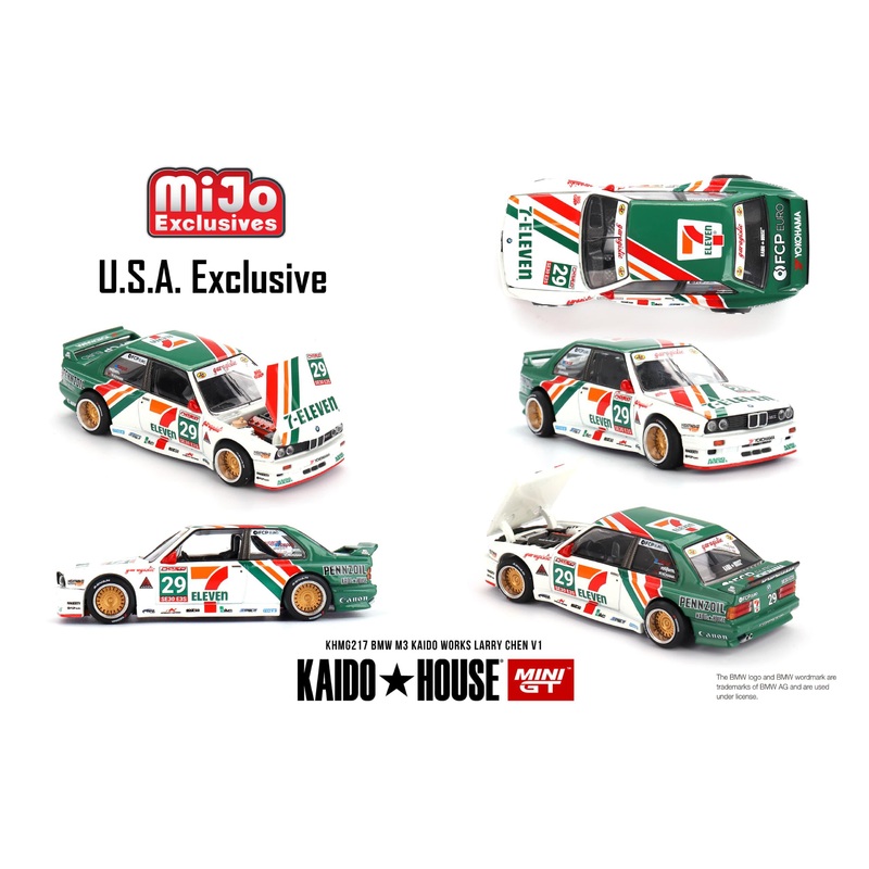 * PRE ORDER * [ Kaido House x MINI GT ] 1/64 BMW M3 KAIDO WORKS  LARRY CHEN V1  USA Exclusive KHMG217