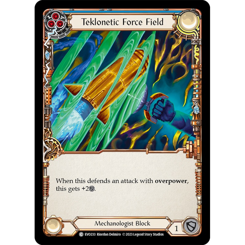 Teklonetic Force Field (Blue) [EVO233] (Bright Lights)  Rainbow Foil