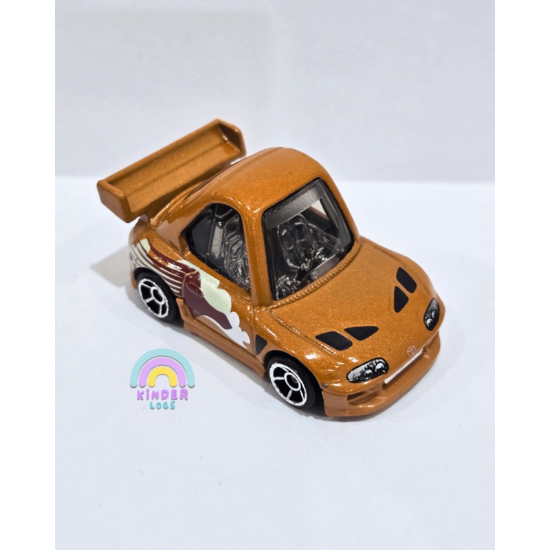 Tooned Hot Wheels 1994 Toyota Supra – Dark Orange (Uncarded – New)