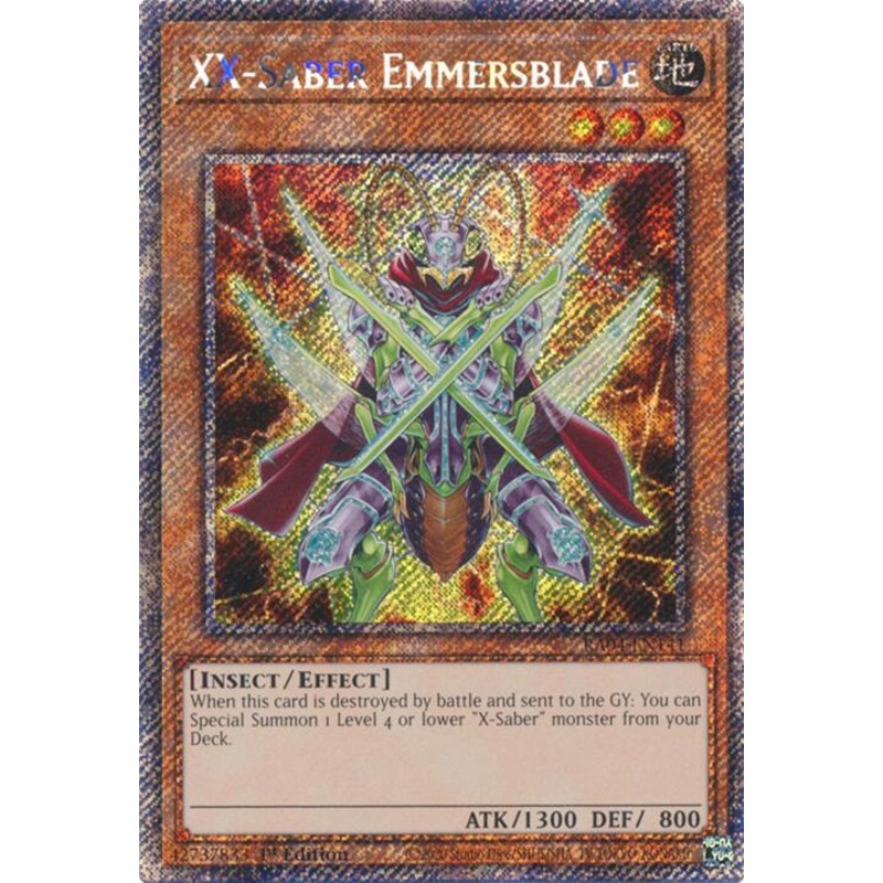 XX-Saber Emmersblade [RA04-EN141] Platinum Secret Rare