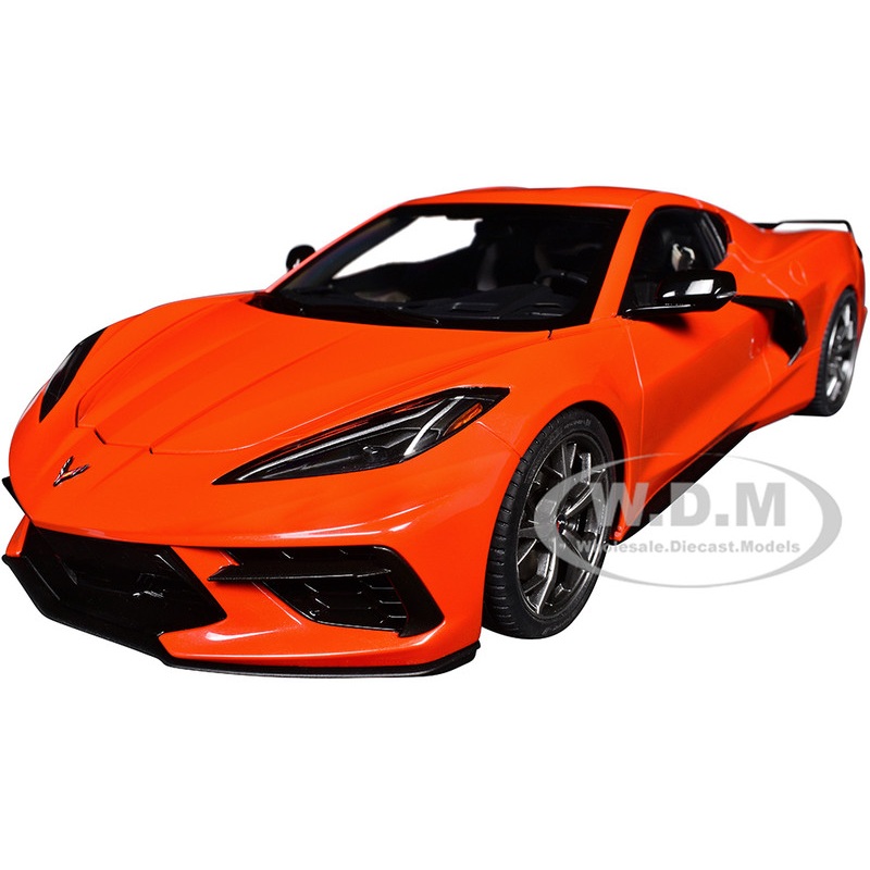 2020 Chevrolet Corvette C8 Stingray Sebring Orange 1/18 Model Car by Autoart