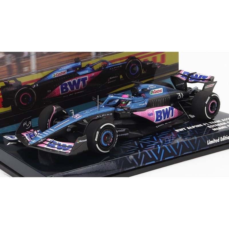 ALPINE – F1  A523 TEAM BWT ALPINE N 31 9th MIAMI GP 2023 ESTEBAN OCON – BLUE BLACK PINK