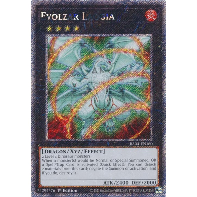 Evolzar Laggia [RA04-EN160] Platinum Secret Rare
