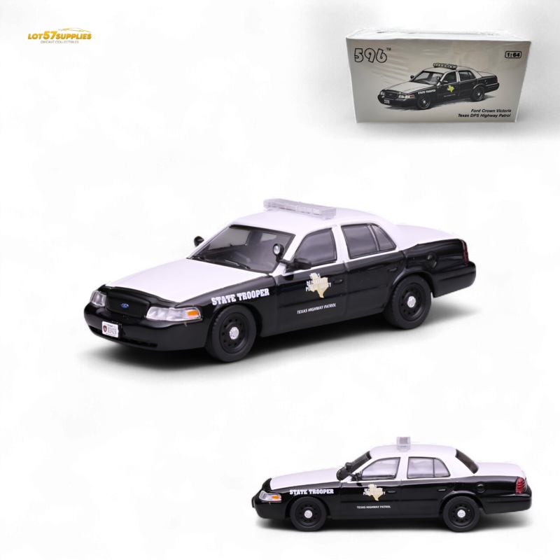 (Pre-Order) 596 Ford Crown Victoria – Texas DPS Highway Patrol 1:64