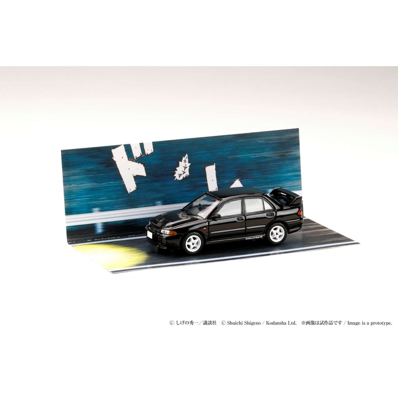 *PREORDER* Hobby Japan 1:64 Mitsubishi Lancer RS Evolution III / INITIAL D Kyoichi Sudo VS Ryosuke Takahashi
