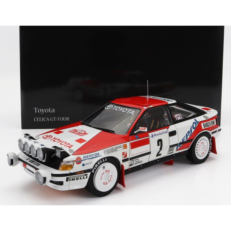 TOYOTA – CELICA GT-FOUR ST165 (night version) N 2 WINNER RALLY MONTECARLO 1991 C.SAINZ – L.MOYA – WHITE RED