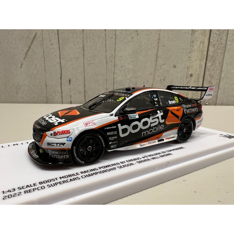 Will Brown – Boost Mobile Racing Powered by Erebus #9 Holden ZB Commodore – 2022 Repco Supercars Championship Season – 1:43 Scale Diecast Model – AUTHENTIC COLLECTABLES