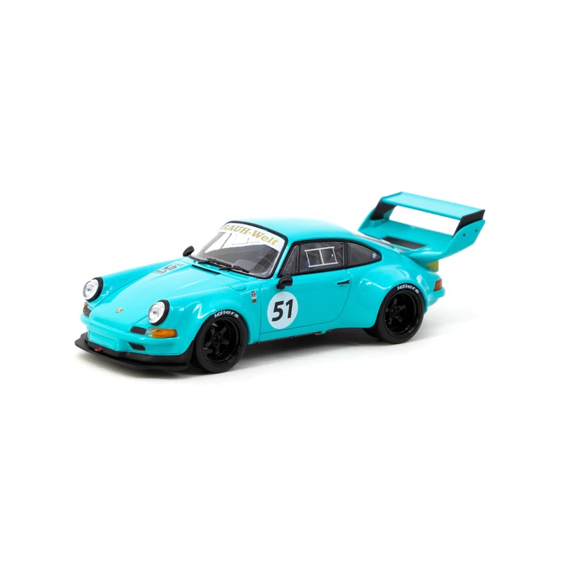 [1:43 Scale] Tarmac Works 1/43 Porsche RWB Backdate Blue – HOBBY43 Diecast Model Car