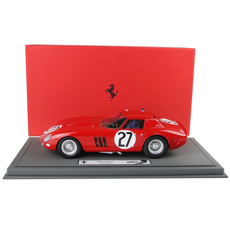 Ferrari 250 GTO #27 Fernand Tavano – Bob Grossman 24 Hours of Le Mans (1964) with DISPLAY CASE Limited Edition to 200 pieces Worldwide 1/18 Model Car by BBR