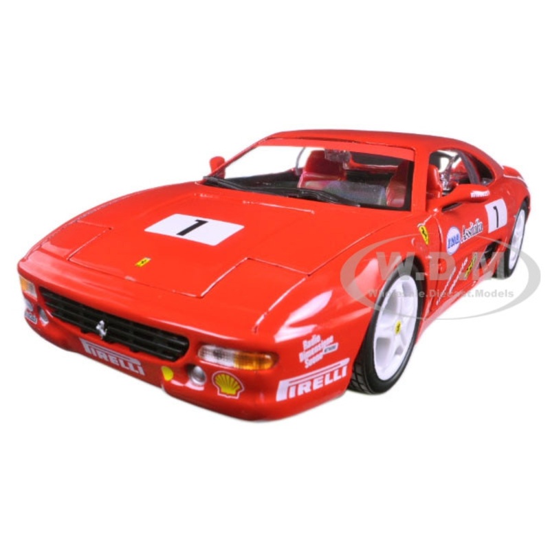 Ferrari F355 Challenge #1 Red 1/24 Diecast Model Car by Bburago
