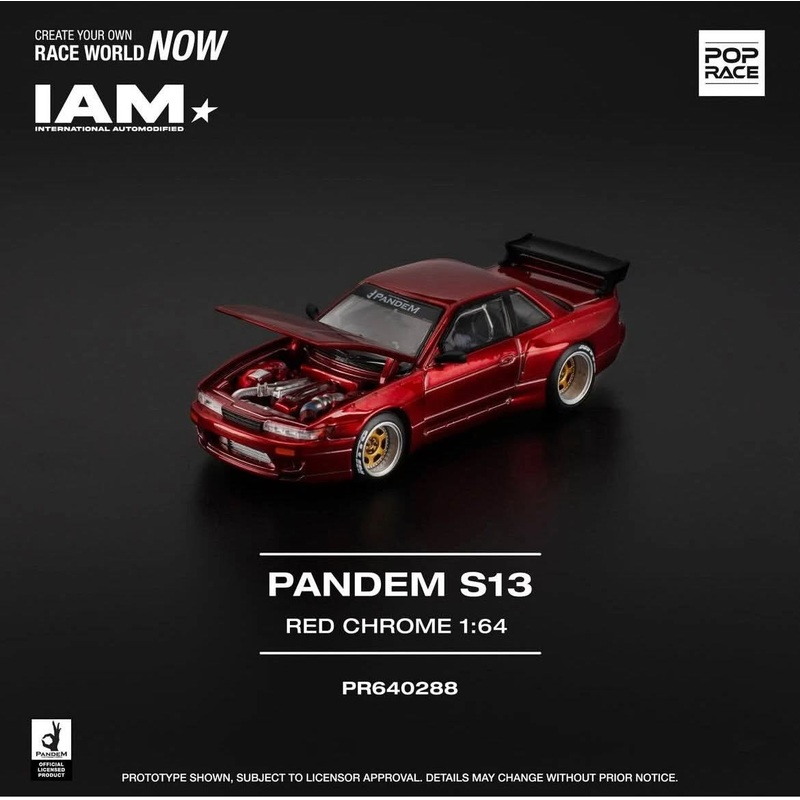 POP RACE Pandem S13 Red Chrome PR640288  | IAM EVENT EXCLUSIVE SURABAYA 2025 (Copy)