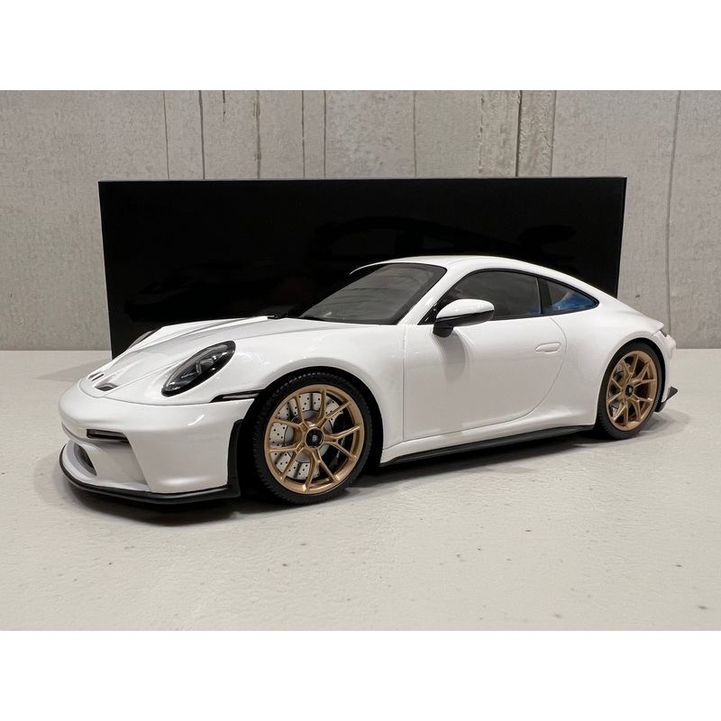 PORSCHE 911 (992) GT3 TOURING – 2022 – WHITE W/NEODYME WHEELS – 1:18 Scale Resin Model Car – Minichamps