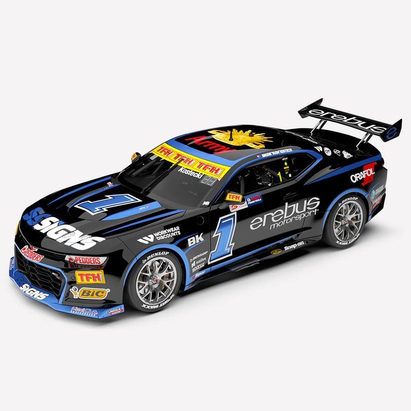 *PRE-ORDER* Brodie Kostecki – Erebus Motorsport #1 Chevrolet Camaro ZL1 – 2024 Perth SuperSprint Throwback Livery – 1:43 Scale Diecast Model – AUTHENTIC COLLECTABLES