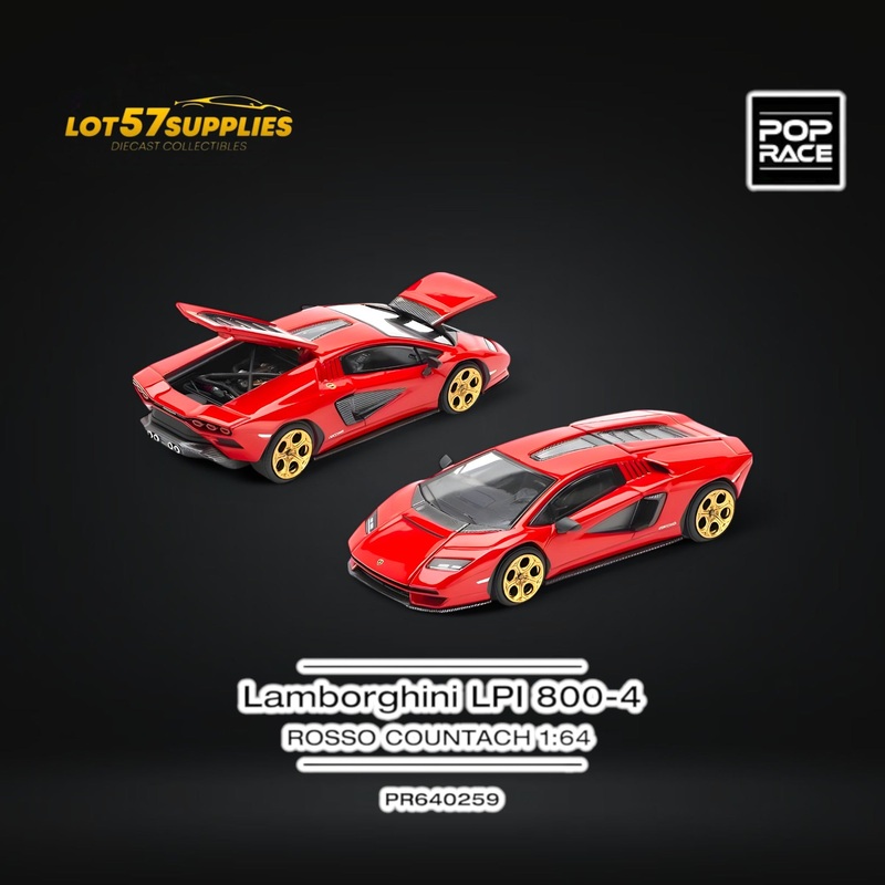 (Pre-Order) PopRace LAMBORGHINI COUNTACH LPI-800 – ROSSO