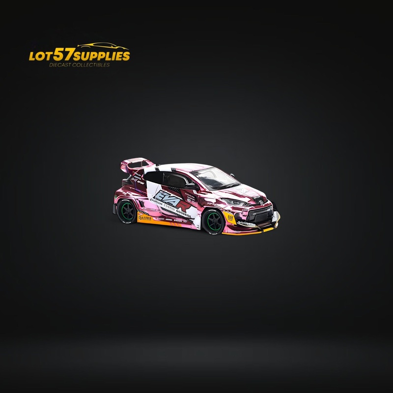 (Pre-Order) PopRace Toyota GR YARIS – Pink EVA RT PRODUCTION MODEL CUSTOM TYPE-08 GOODRIDE 1:64 PR640220