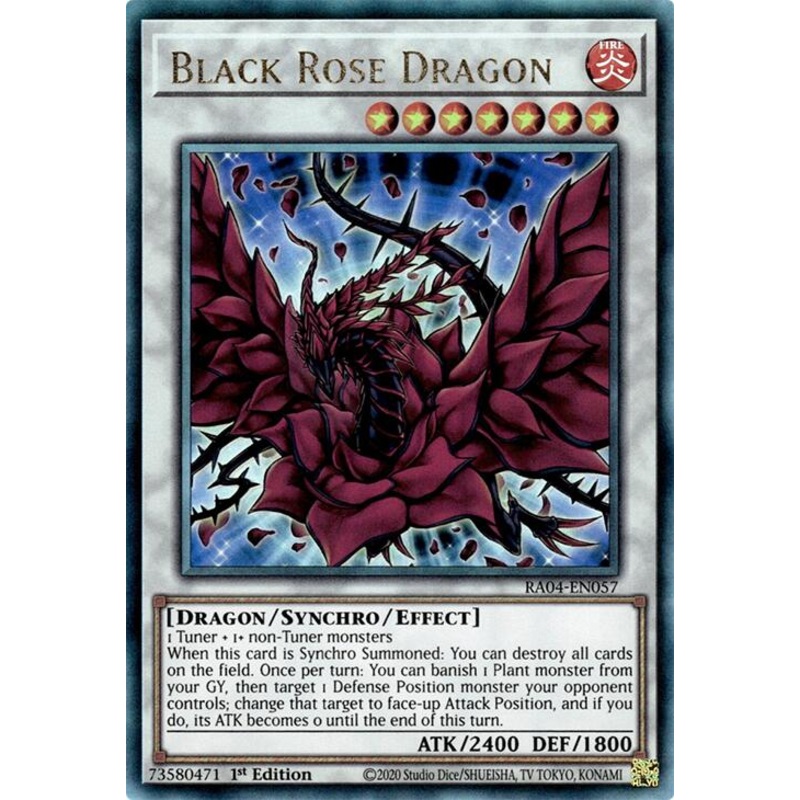 Black Rose Dragon [RA04-EN057] Prismatic Ultimate Rare