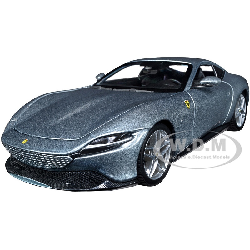 Ferrari Roma Gray Metallic Race + Play Series 1/24 Diecast Model Car by Bburago