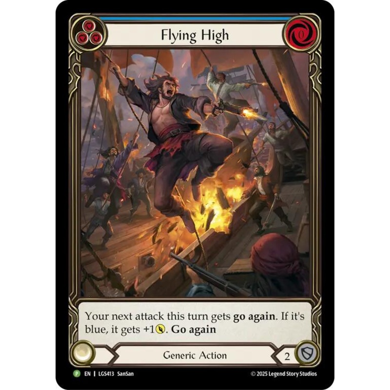 Flying High (Blue) [LGS413] (Promo)  Rainbow Foil